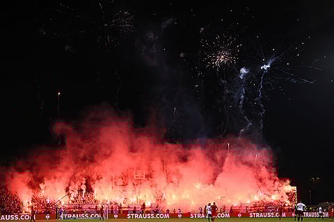 DFB-Pokal Ulm vs Bayern Munich: Fans set off pyrotechnics